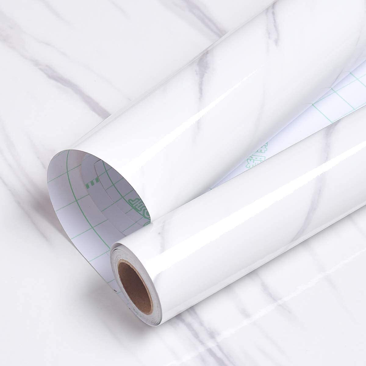Sarvatray Self Adhesive Wallpaper For Kitchen, Vinyl Stickers For Kitchen, Pvc Wallpaper Sticker Kitchen Wall Stickers Oil Proof Heat Resistant (3 M White No3)