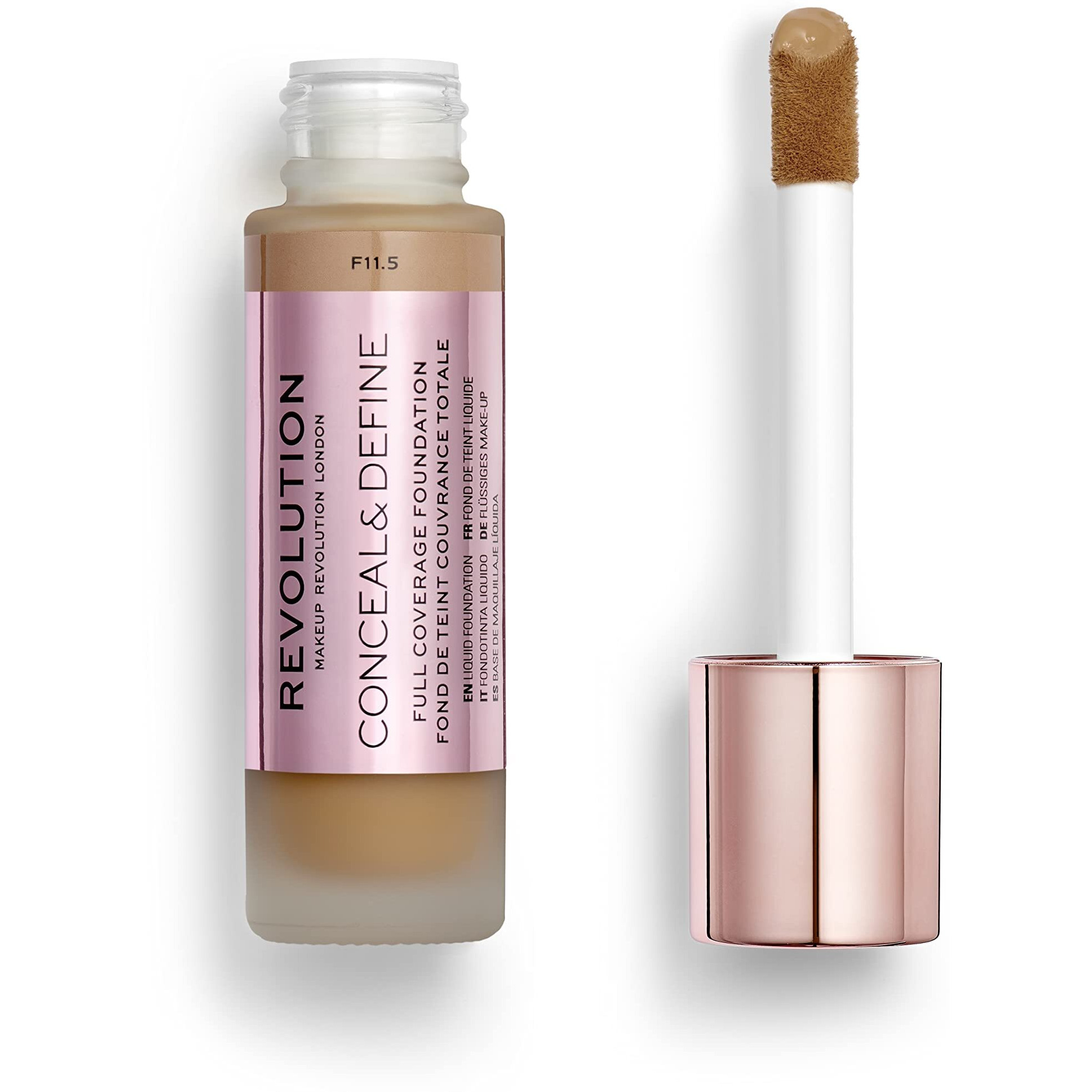 Makeup Revolution, Conceal & Define, Foundation, Matte Finish, F11.2, 23Ml