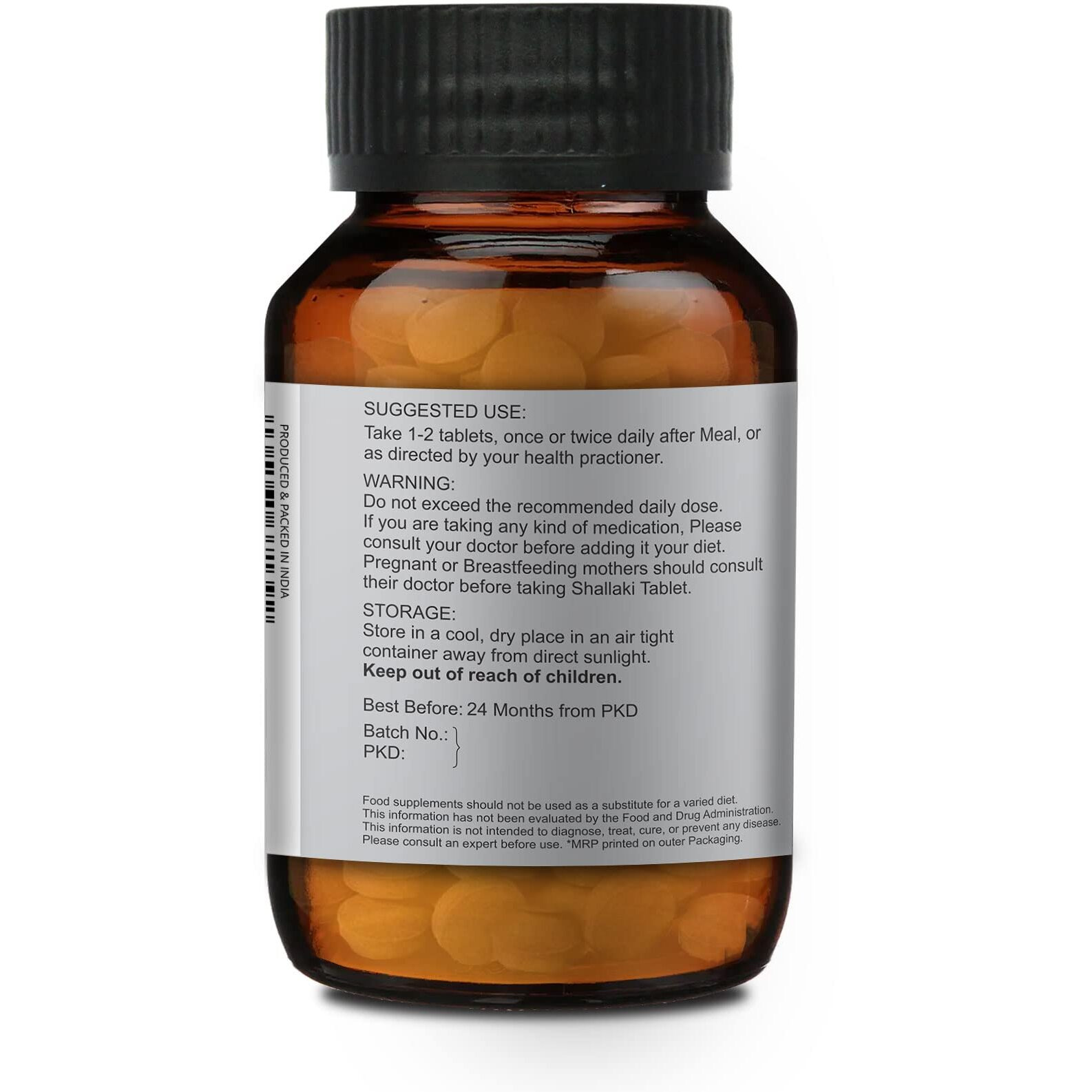 Shallaki Tablets By Merlion Naturals | Boswellia Serrata | 500Mg (120 Tablets)