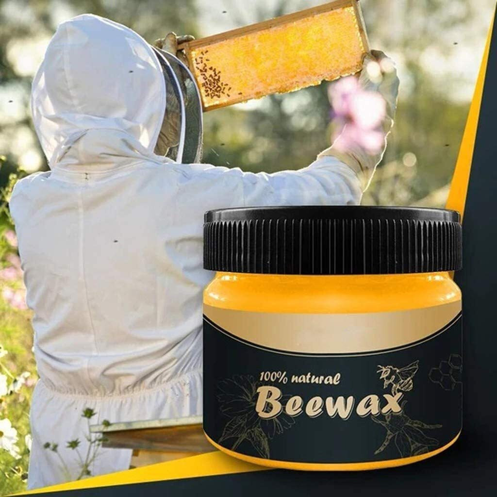 Wood Seasoning Bee Wax - Traditional Beeswax Polish For Wood & Furniture, All-Purpose Bee Wax For Wood Cleaner And Polish Wipes - Non Toxic For Furniture To Beautify & Protect(1 Pcs)