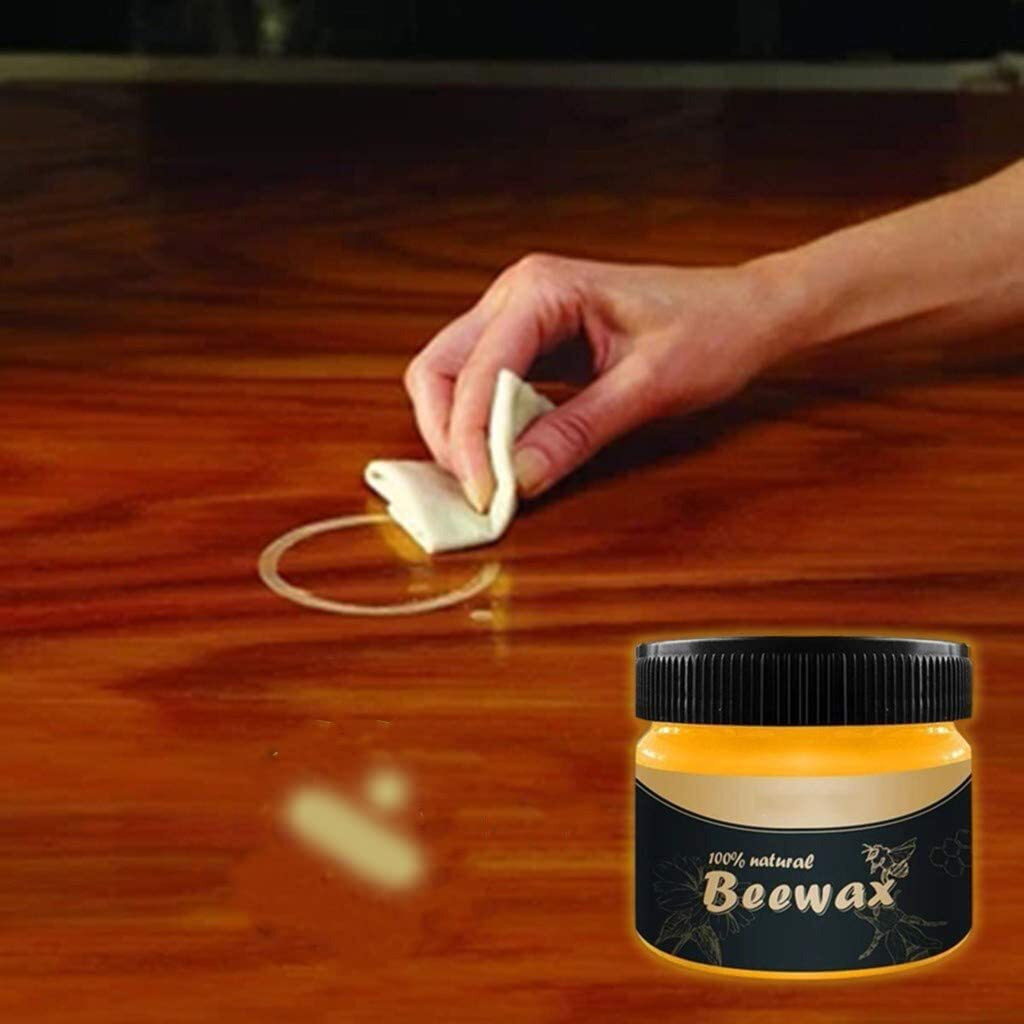 Wood Seasoning Bee Wax - Traditional Beeswax Polish For Wood & Furniture, All-Purpose Bee Wax For Wood Cleaner And Polish Wipes - Non Toxic For Furniture To Beautify & Protect(1 Pcs)