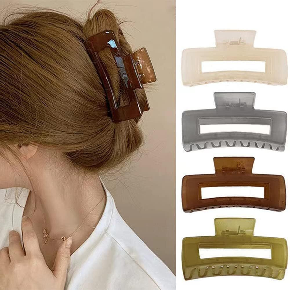 Kendrick Hair Claw Clips For Women, Strong Hold Matte Clips For Thick Hair, Fashion Hair Styling Accessories For Girls, Large Hair Clips For Women Thick Hair (Big Pearl Hair Claw, 3)
