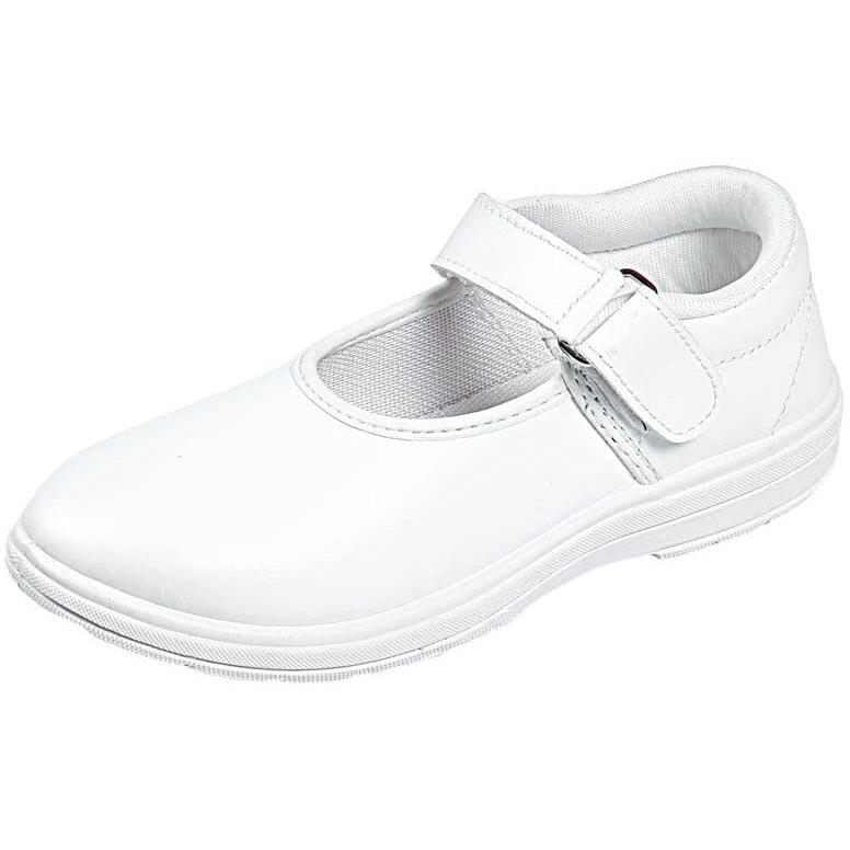 Ektta Girl's White School Shoes_9 Sml
