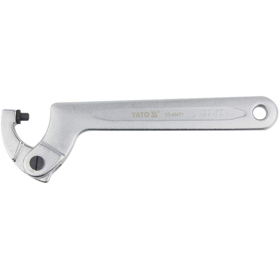 Yato Ajust C-Hook Pin Spanner Yt-49470 Spanner Carbon Steel Spanner Industrial Home Use Tools 22-50 Mm