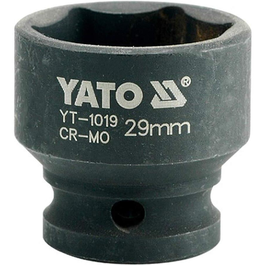 Yato Yt-1019 Impact Socket 1/2Inch X29Mm|Impact Socket Wrench Adaptor|Power Tools|Home Tools|Industrial Tools|Mechanical Tools|Automotive|Crmoscm-440|Crv50Bv30|Black Phosphated|Cold Forged|Socket Set