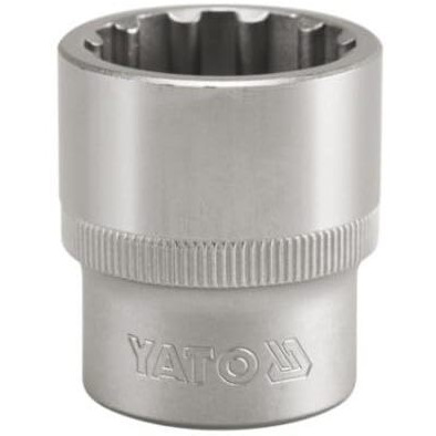 Yato Yt-1465 Spline Socket Of Size 13Mm & Length 38Mm Suitable For1/2 Inchsocket Wrench Set |Crv Chromium Mirror Plated Steel|Socket Tool Box|Used As Home & Mechanical Tools|Industrial/Car Tool