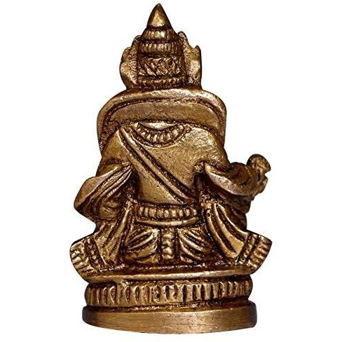 Pick End Now Lord Kuber Brass Statue For Home Temple | Product Dimensions - 2 X 3 X 5 Cm, 75Gm, Wedding