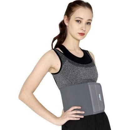 Reify 8-Inch Grey Abdominal Belt After Delivery Tummy Reduction Trimmer Belly Slimming Binder For Women Post Pregnancy Care (Grey, Xxl), 42-46 Inch