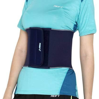 Reify 8-Inch Blue Abdominal Belt After Delivery Tummy Reduction Trimmer Belly Slimming Binder For Women Post Pregnancy Care (Blue, S), 26-30 Inch