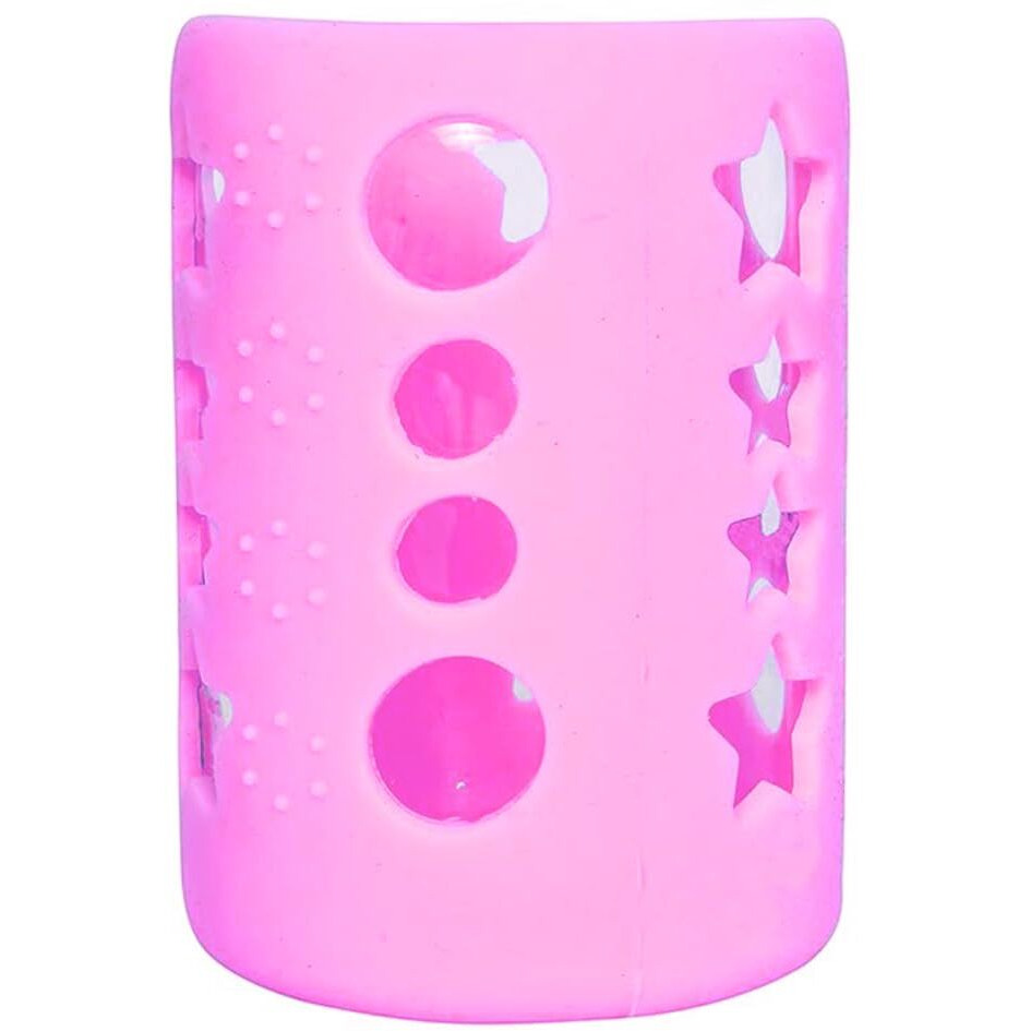 Safe-O-Kid Bpa-Free Pure Silicone Bottle Cover  Soft, Non-Toxic, Protective Cover For Baby Bottles, Safe For Little Ones, Durable, Easy To Clean 120 Ml, Pink - Pack Of 1