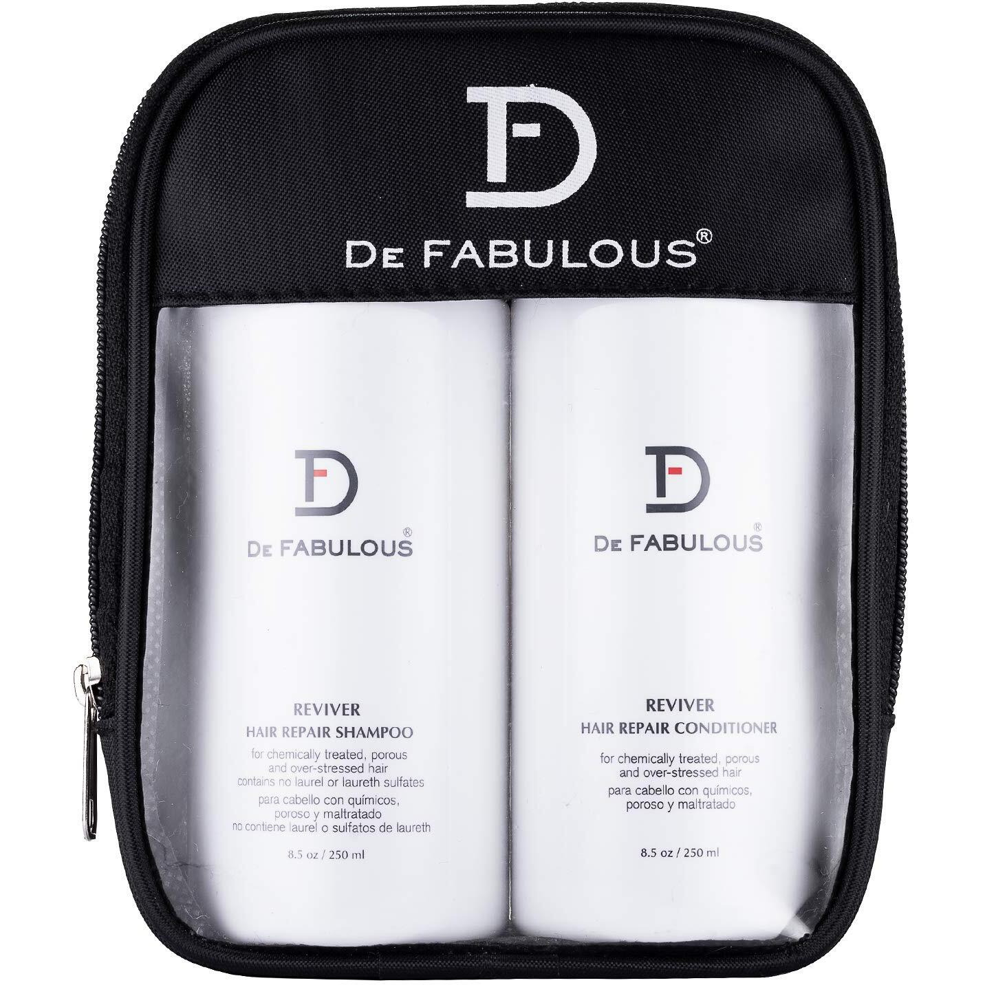 De Fabulous Reviver Hair Repair Shampoo & Conditioner 250Ml (Combo Of 2) | Sulphate-Free Ph Balanced | All Hair Types