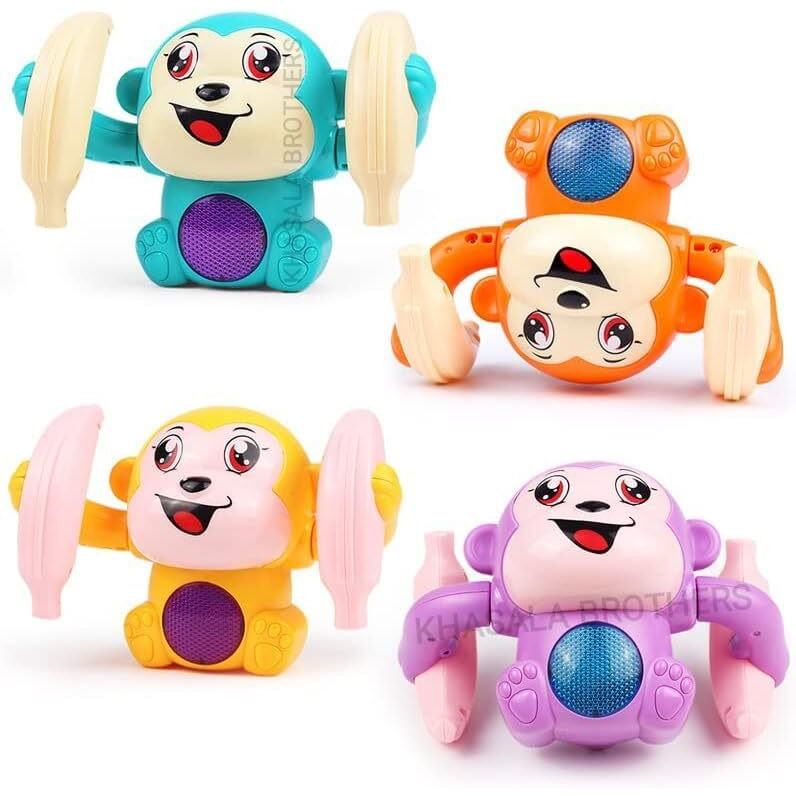 Khasala Brothers Monkey Funny Musical Voice Controlled Monkey Toy Music Animal Toys, Monkey Touch Control Musical Light And Sound Effects Toy For Kids