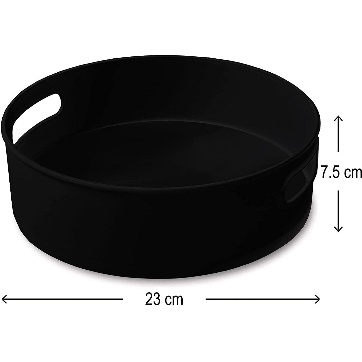 Spenfrone Multi-Purpose 360 Rotating Organizer Tray/Kitchen Organizer/Multi- Function Rotating Tray/Cosmetic Organizer (Black, Pack Of 1)