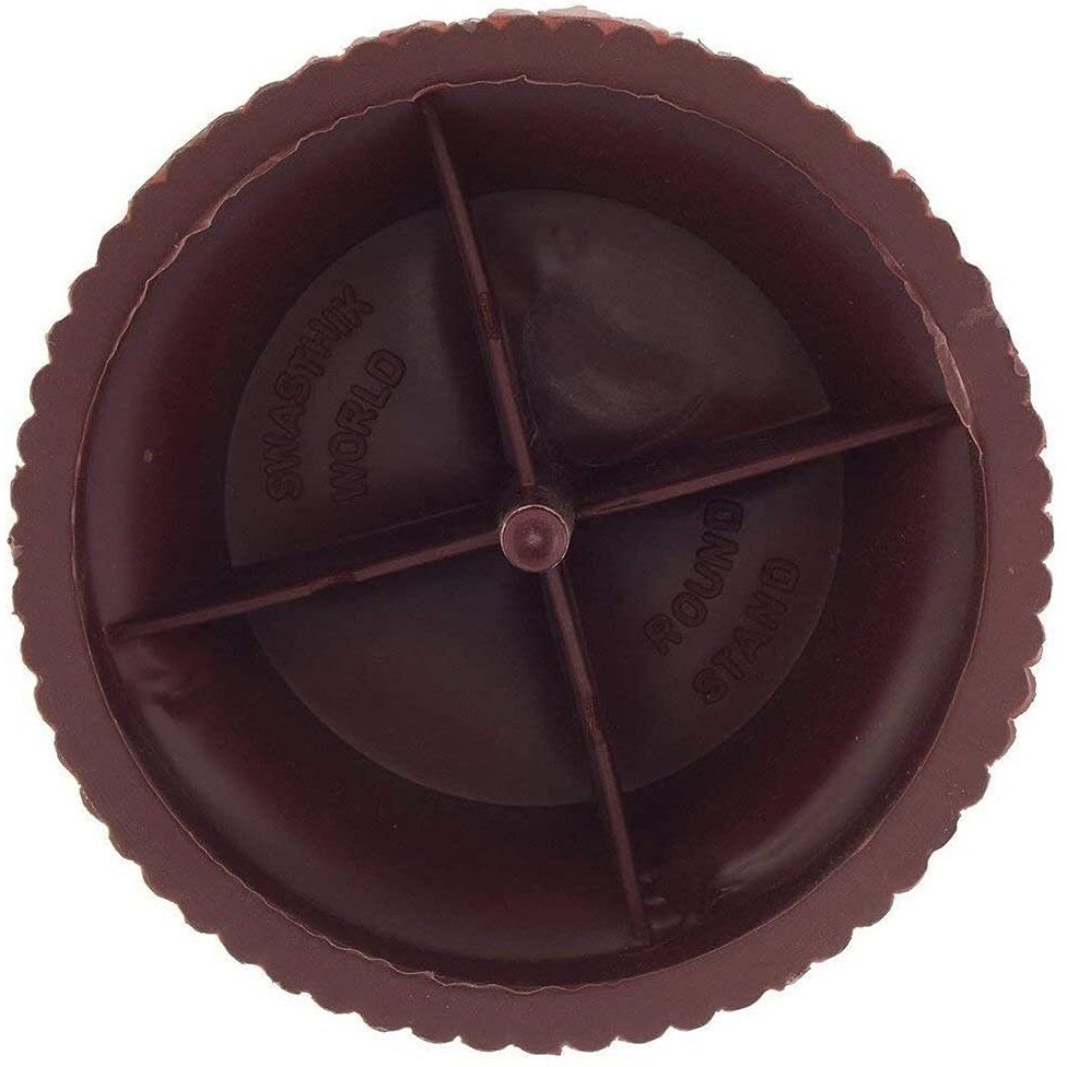 E-Cosmos Refrigerator Stand, Washing Machine Stand, Furniture Base Stand, Fridge Stands For Single Door And Double Door (Pack Of 4) (Brown), Medium (Ec-Wm-Stand)