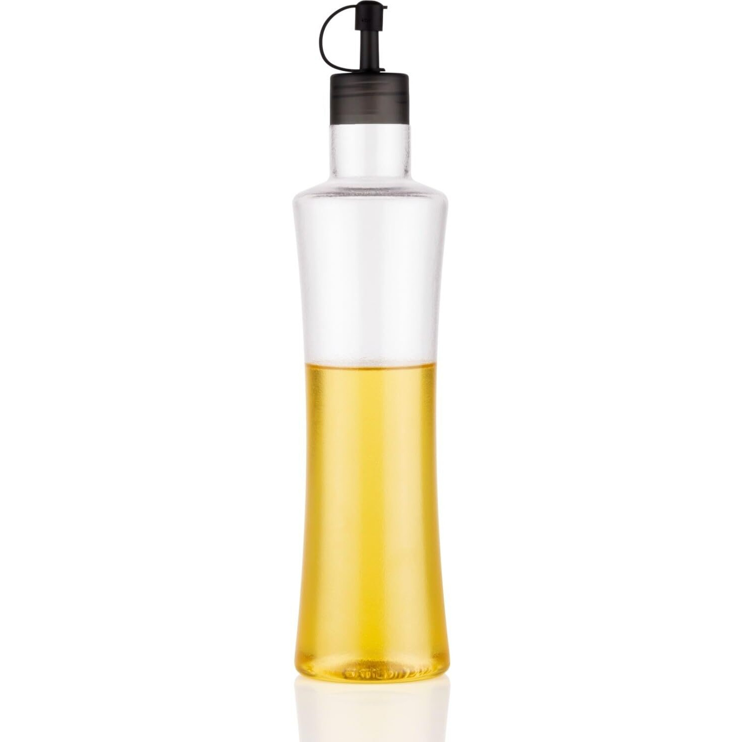 Kbs Oil Dispenser Cooking Oil Bottle Container Kitchen Accessories Items Kitchen Tools Plastic Transparent (Pack-Of-1-650Ml)