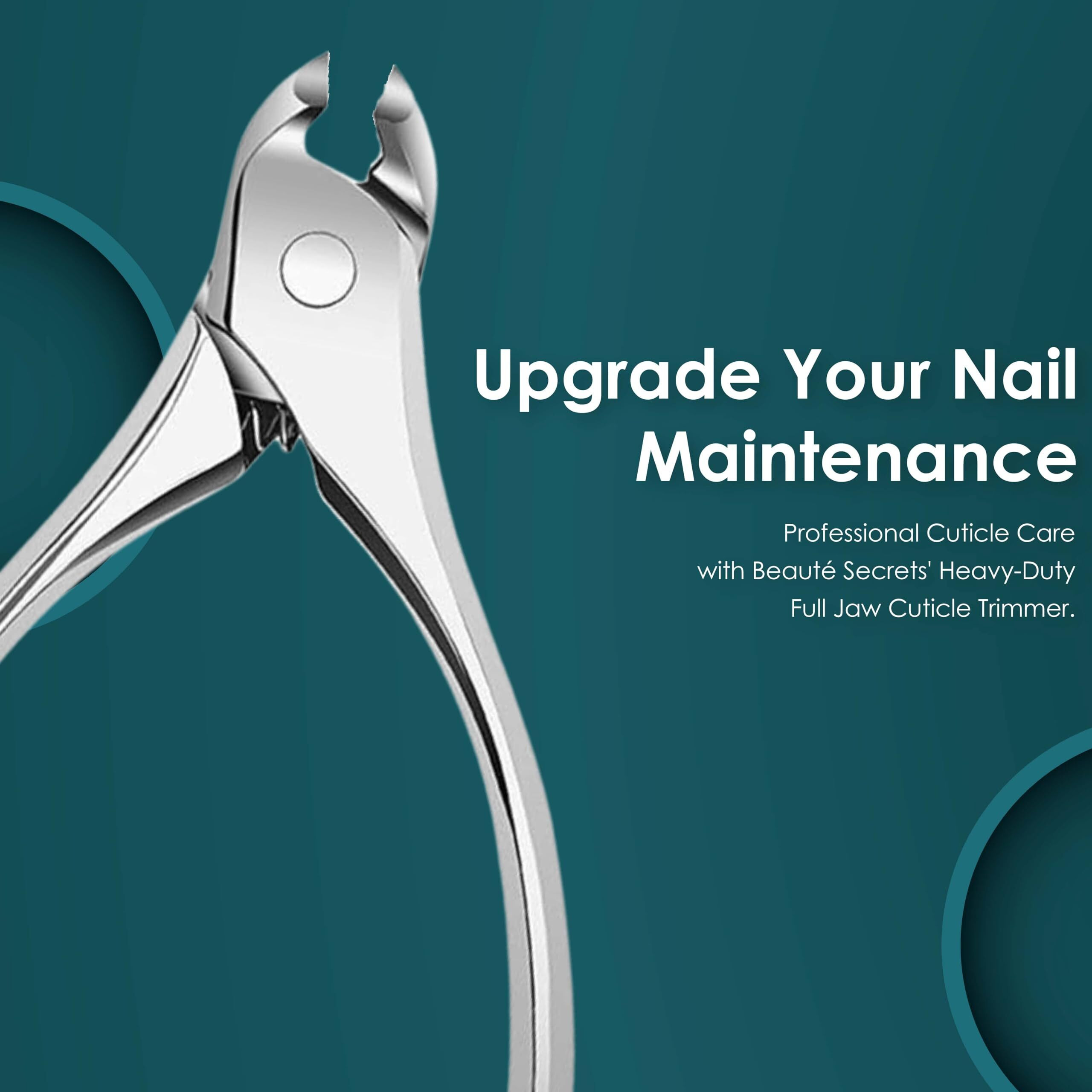 Beaut Secrets Luxury Nail Nipper Toenail Clippers For Thick & Ingrown Toe Nails Heavy Duty Precision Nail Scissors Super Sharp Curved Blade Grooming Tool
