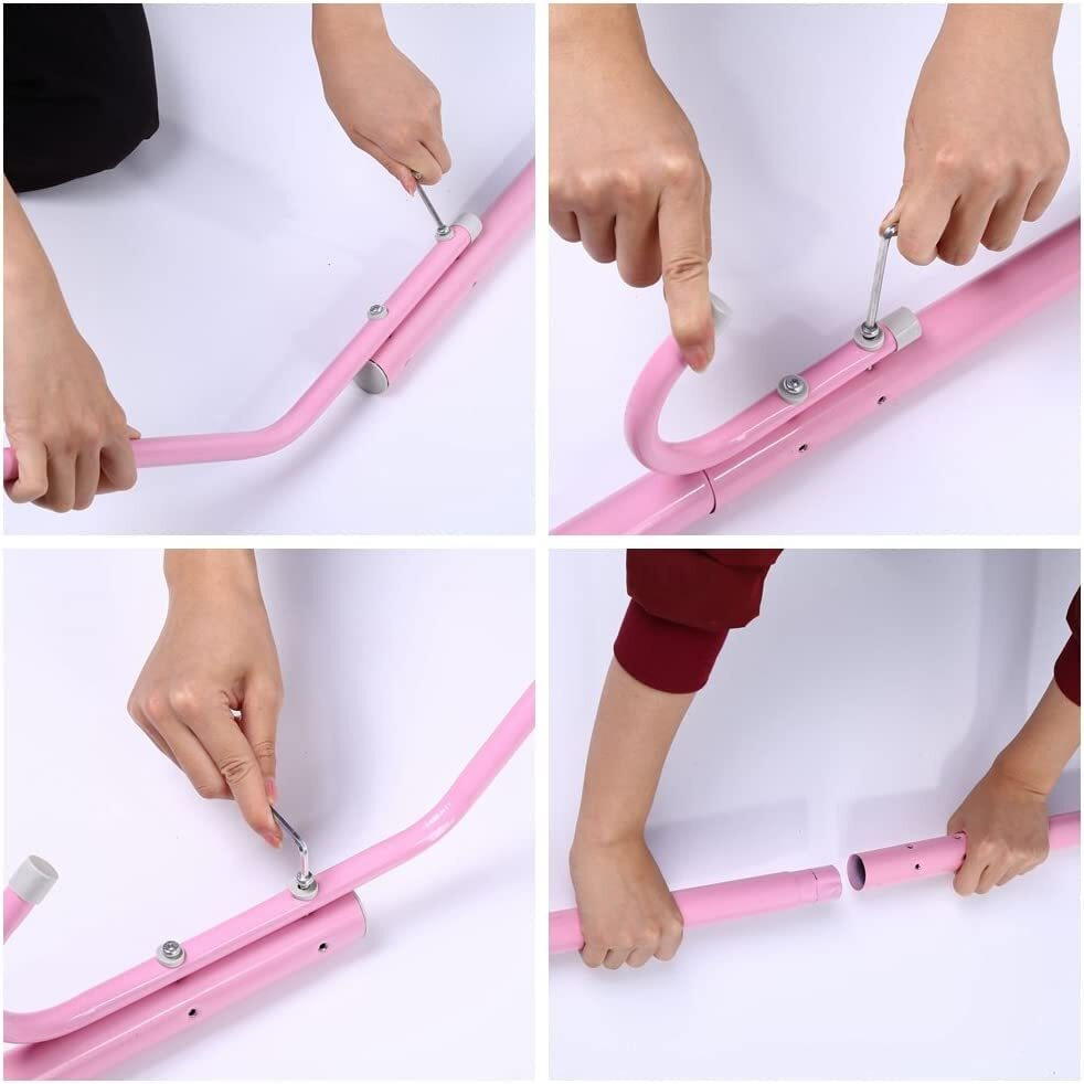 House Of Quirk Coat Rack Freestanding Metal Coat Tree Hanger 12 Hooks Hat Rack For Hanging Bags Scarves Clothes Handbag Umbrella Jacket Hall Bedroom - Pink