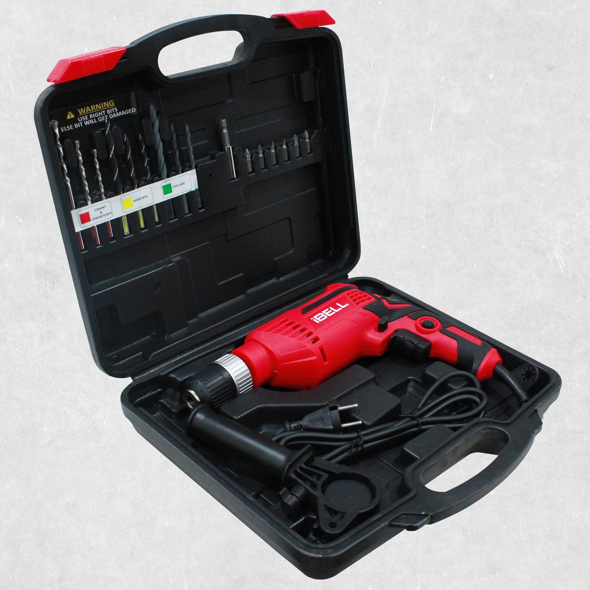 Ibell Impact Drill Id13-80, 650W, Copper Armature, Chuck 13Mm Keyless Auto, 2800 Rpm, 2 Mode Selector, Forward/Reverse With Variable Speed