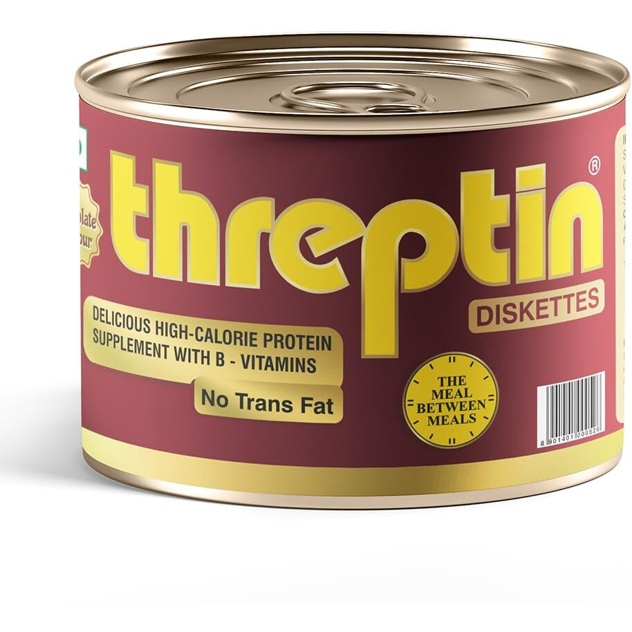 Threptin Protein Diskettes| Healthy Snacks For Men And Women - 275G, High Protein Diskette Enriched With Casein Protein, Essential Vitamins, Minerals And Antioxidant - Delicious Chocolate|100% Veg
