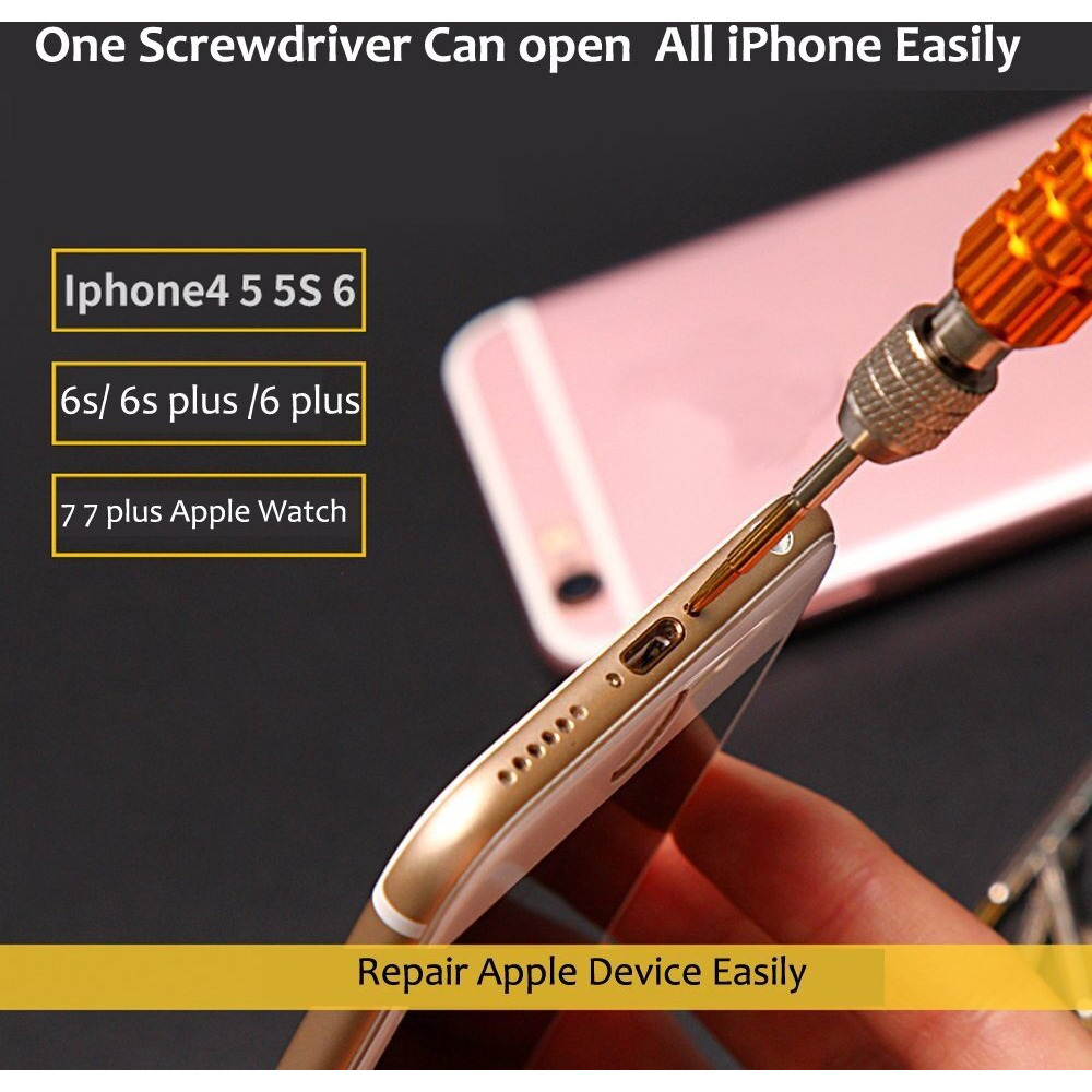 Diy Crafts 2 Pcs, Image 1St, 5 In 1 Screwdriver Set 7 0.6Mm Tri-Wings Tip, T5 T6 Pentalobe Screwdriver Set For Smartphones, Tablets, Camera, Compatible Cell Mobil (2 Pcs, Image 1St)