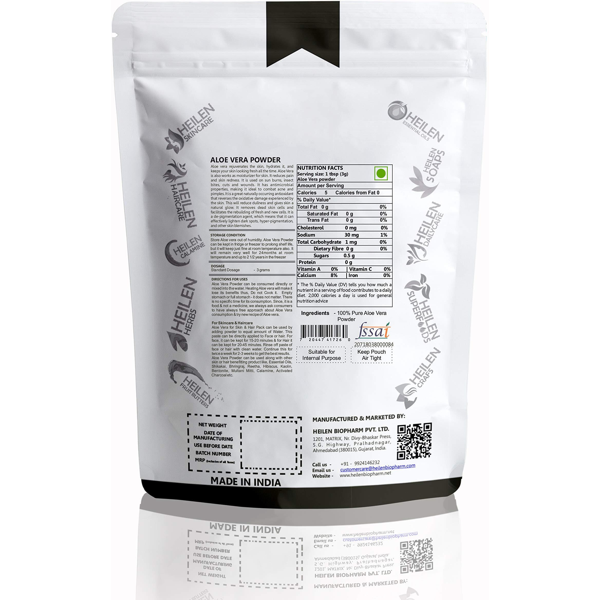 Heilen Biopharm Aloe Vera Leaf Powder For Health Improvement - 400 G Pack Of 1