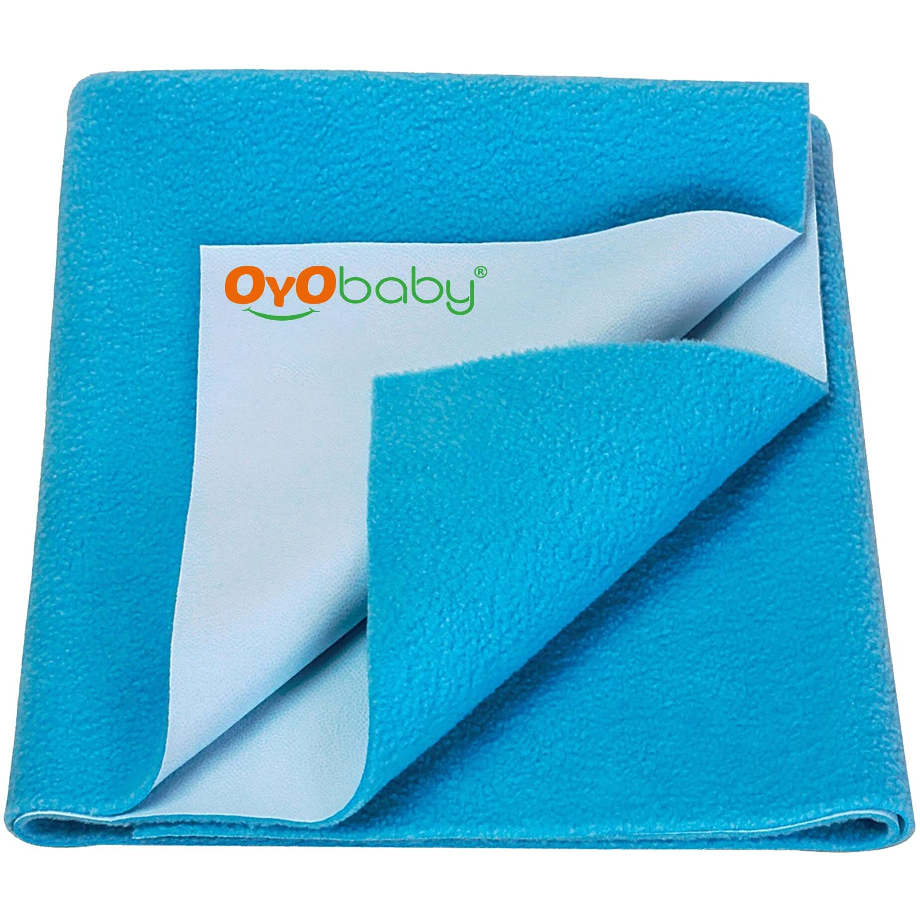 Oyo Baby Waterproof Mattress Protector Sheet For Kids And Adults (Large (140Cm X 100Cm), Firoza), Polycotton, Firoza/Turquiose