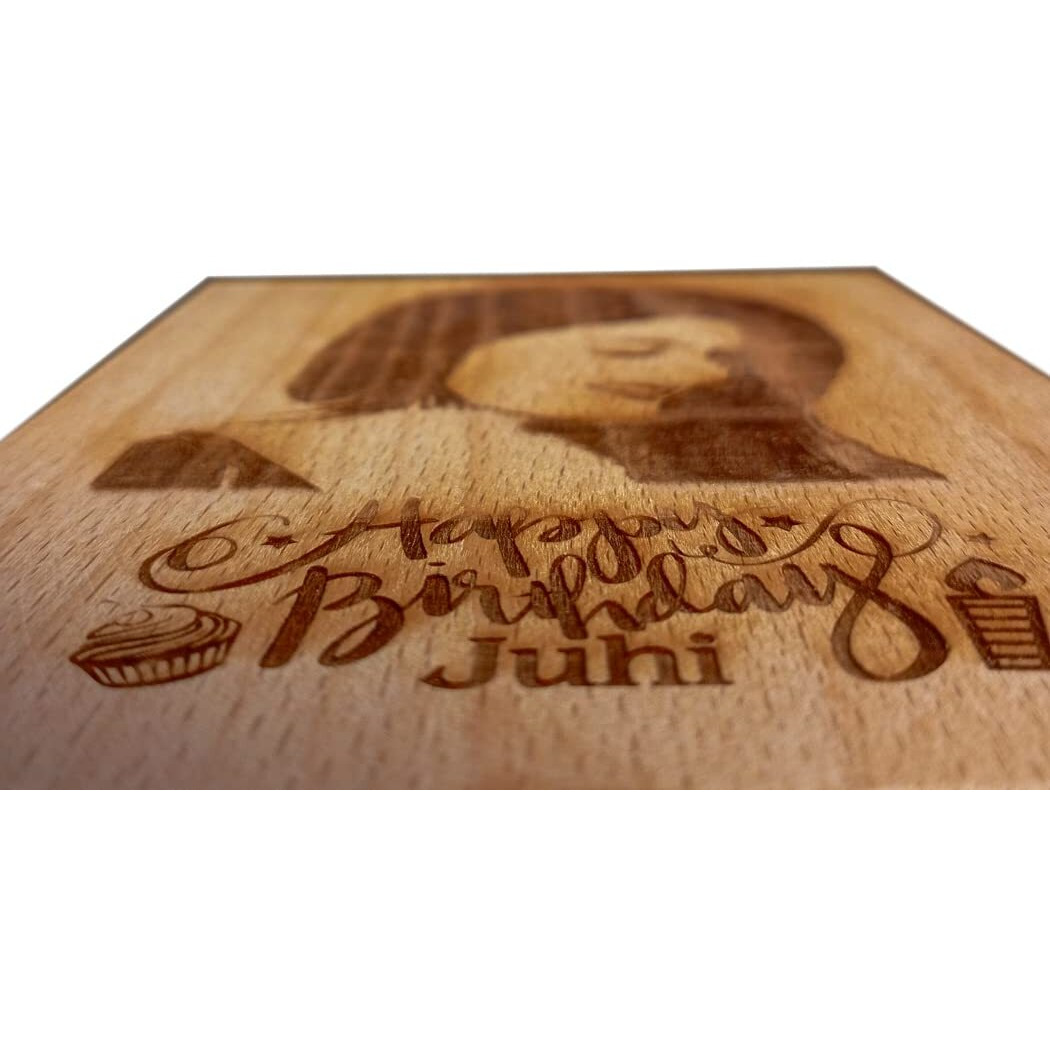 Amazing Gifts Best Gift For Wedding Anniversary - Customize Engraved Wooden Plaque 8X6Rectangular, Tabletop