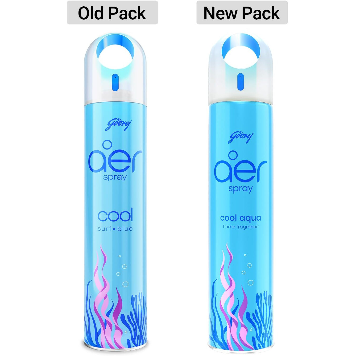 Godrej Aer Spray | Room Freshener For Home & Office - Cool Aqua (220 Ml) | Long-Lasting Fragrance