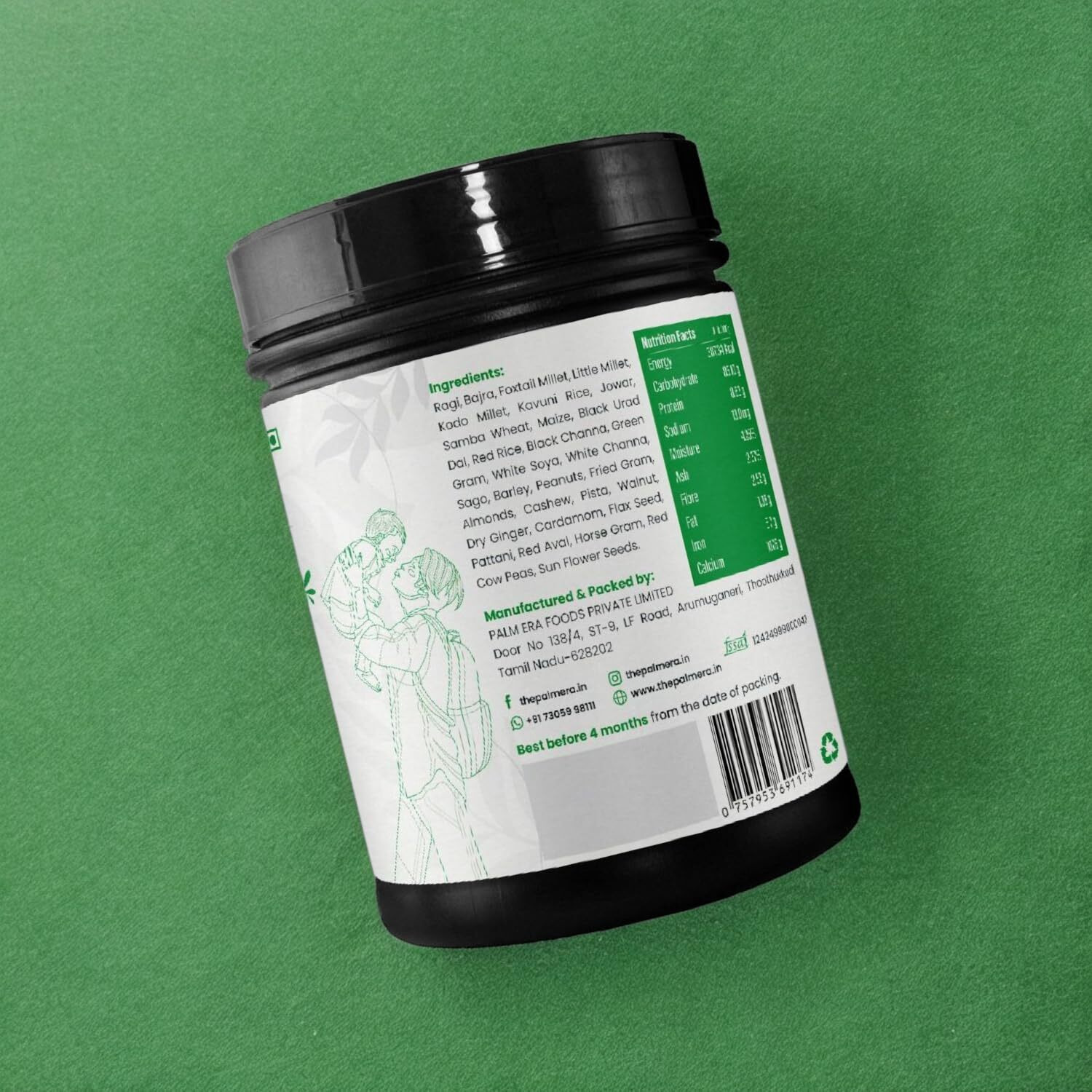 Palm Era Nutri Mix, 350G | Comprehensive Nutrition For Every Age, Weight Management, Bone Strength