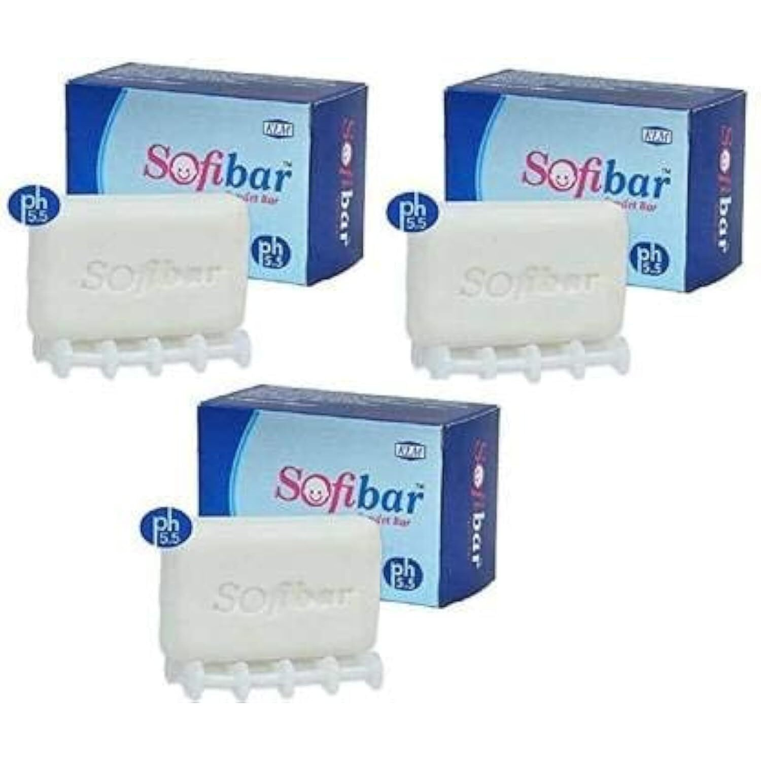 Klm Sofibar Syndet Bar Soap, Almond, 3 Count