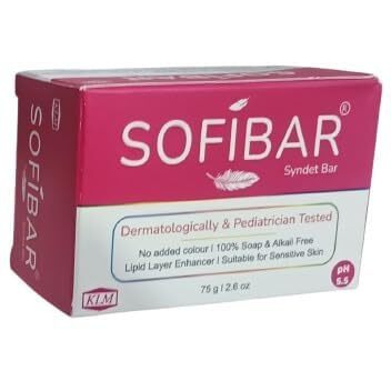 Klm Sofibar Syndet Bar Soap, Almond, 3 Count