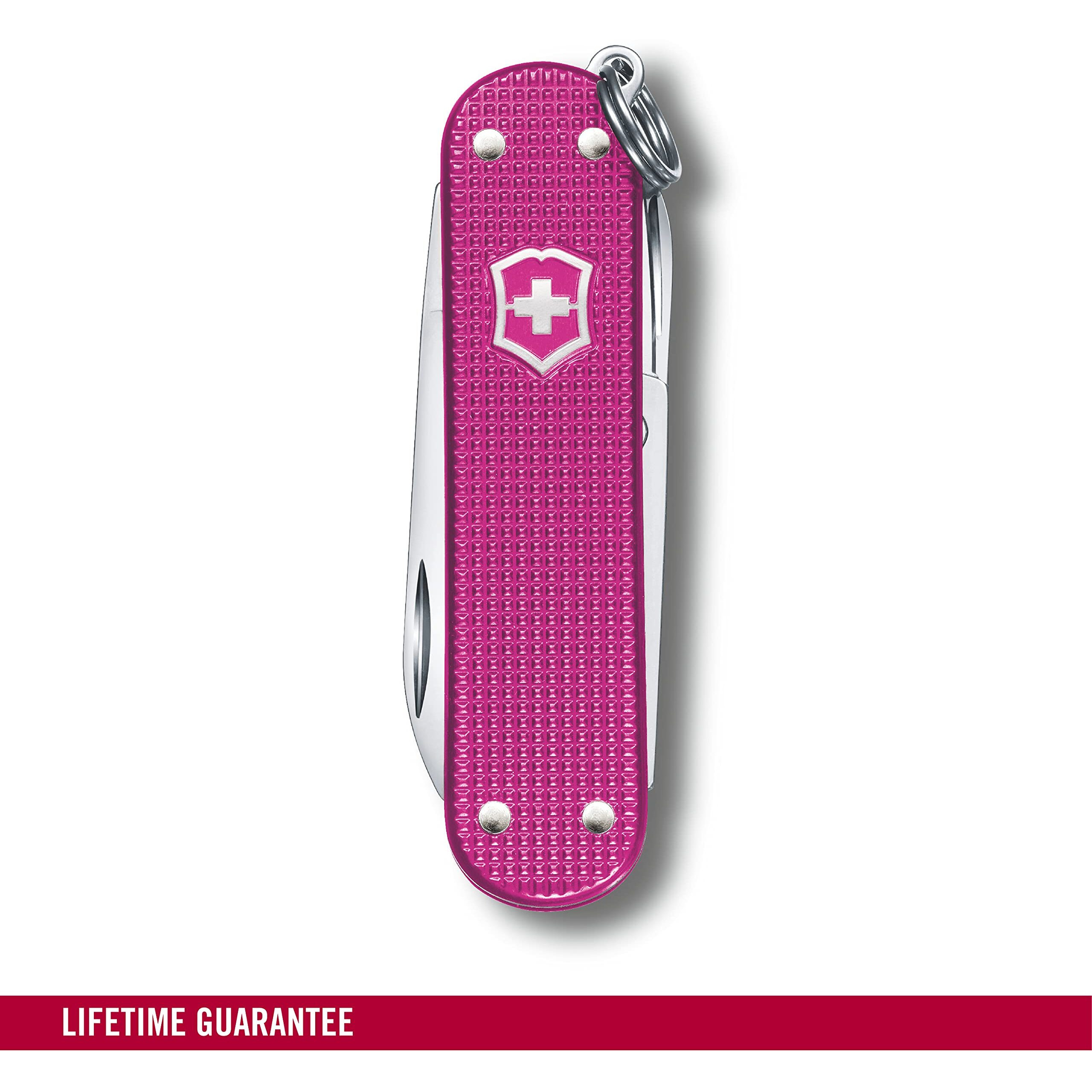 Victorinox Swiss Army Knife - Fresh. Stylish. Colorful Swiss Classics - 5 Function, Multitool With A Pair Of Scissors In Alox Scales - Flamingo Party, 58 Mm
