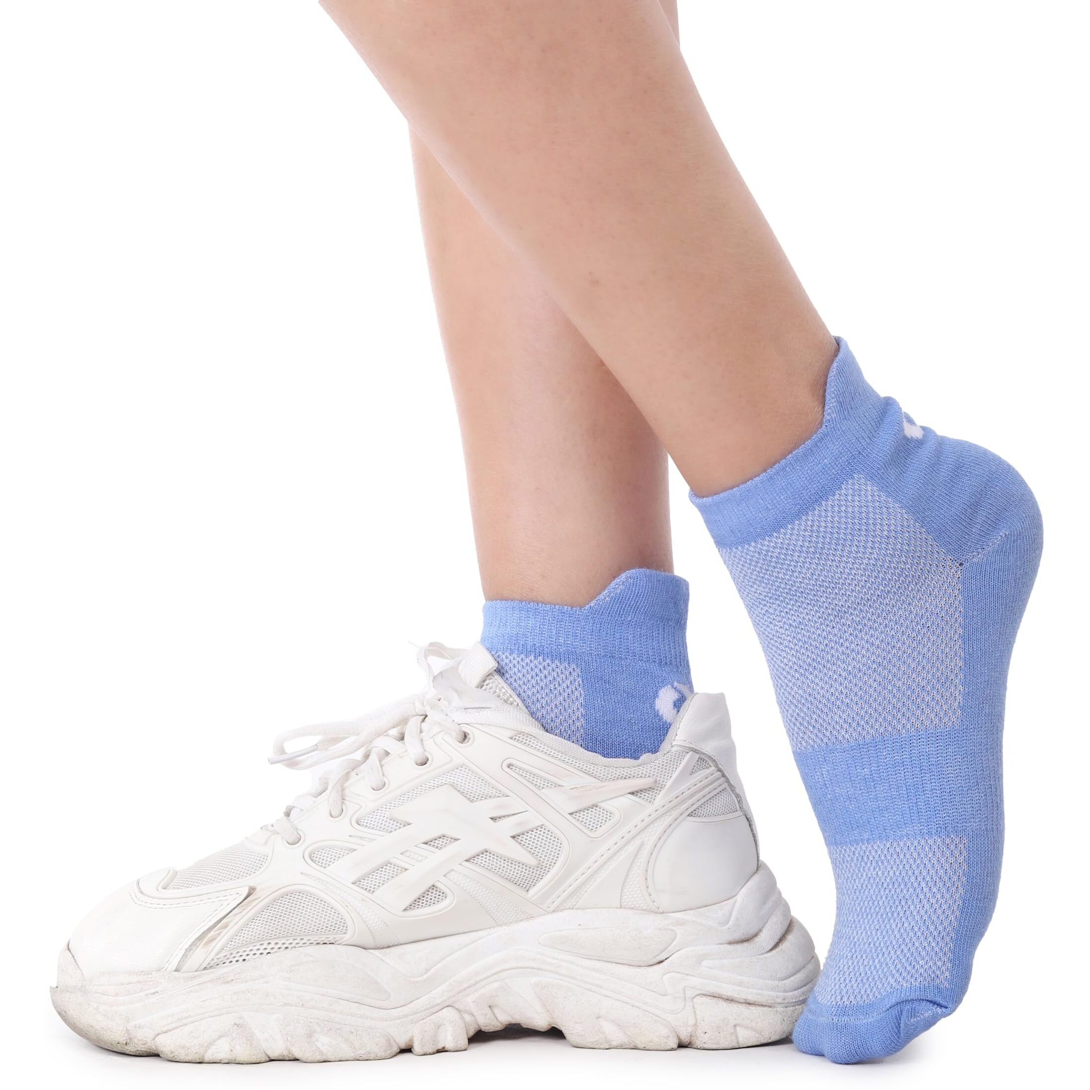 Xjarvis Miami Ankle Socks For Women & Girls  Soft Cotton, Odor-Free, Breathable & Comfortable Everyday Socks  Perfect For Sports, Running & Available Multicolor (Pack Of 6)
