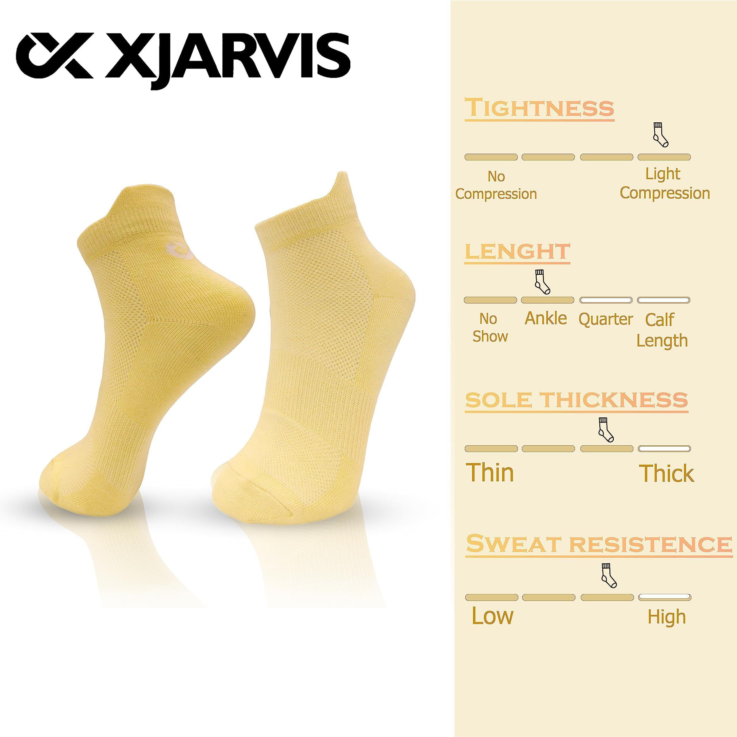 Xjarvis Miami Ankle Socks For Women & Girls  Soft Cotton, Odor-Free, Breathable & Comfortable Everyday Socks  Perfect For Sports, Running & Available Multicolor (Pack Of 12)
