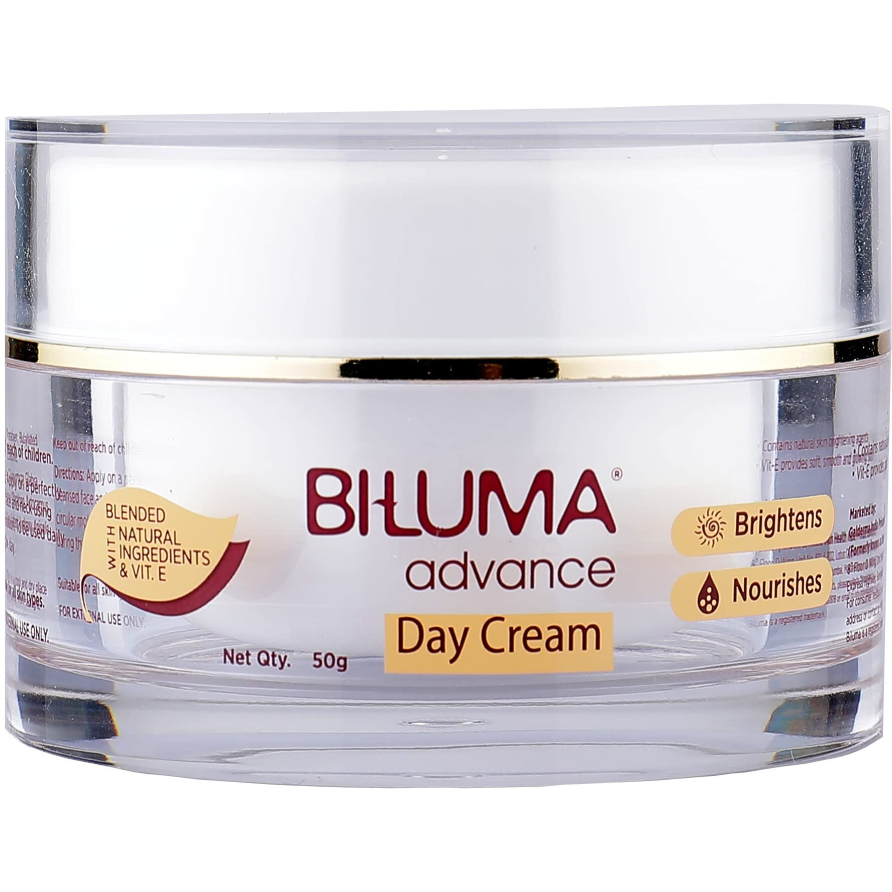 Biluma Advance Skin Brightening Day Cream For Even Skin Tone Recommended By Dermatologists | Blended With Vitamin E And Natural Ingredients For Dark Spots