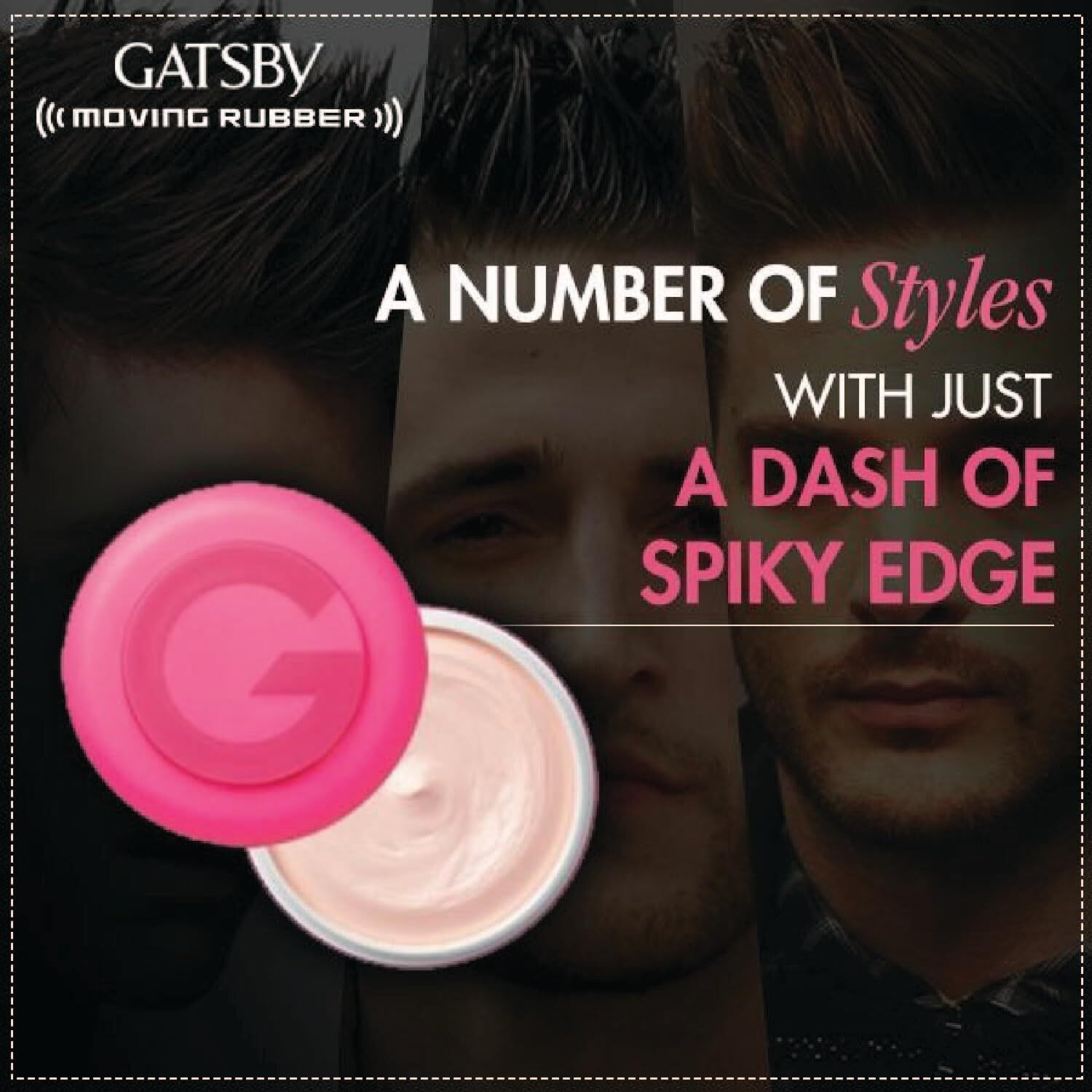 Gatsby Moving Rubber, Gels Spiky Edge, 80G