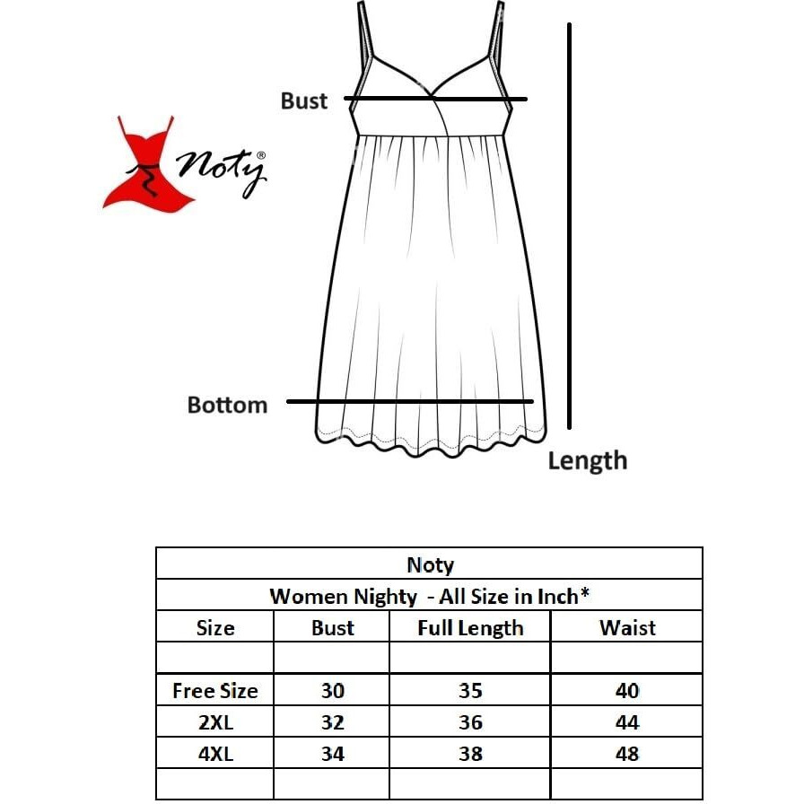 Noty - 2 Pc Women's/Girls' Hot Night Robe And Night Slip (Fab Black, Free Size)