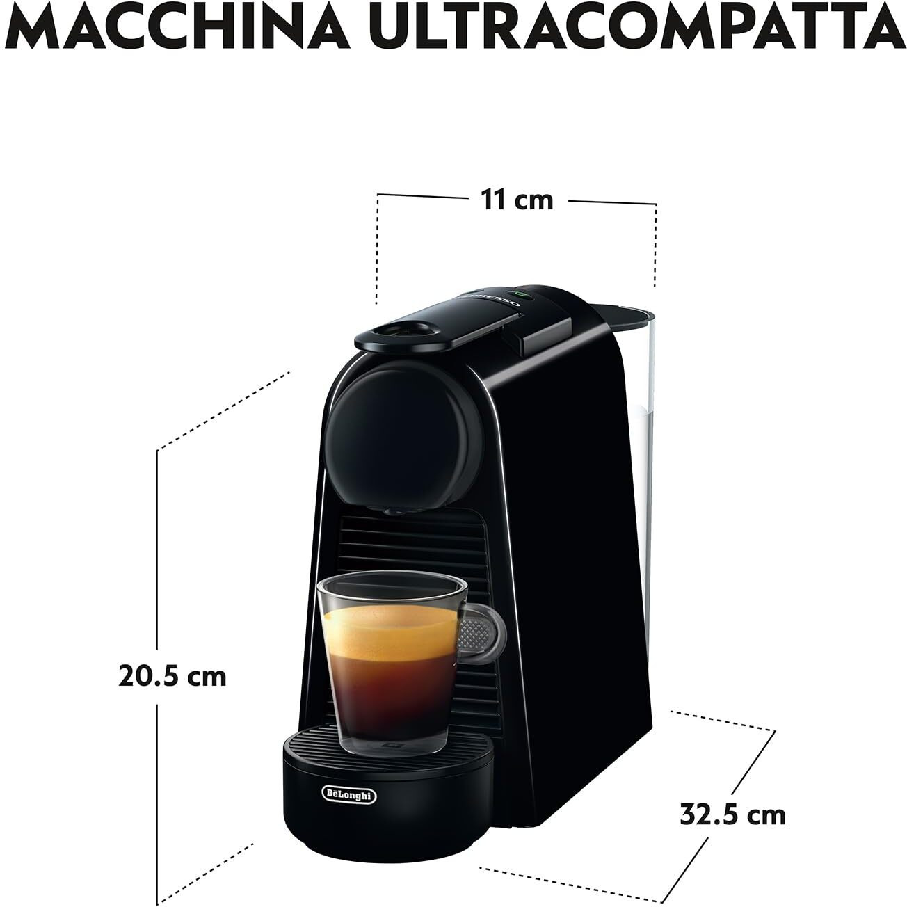Nespresso Essenza Mini Espresso Machine By De'Longhi, Black, Pack Of 1