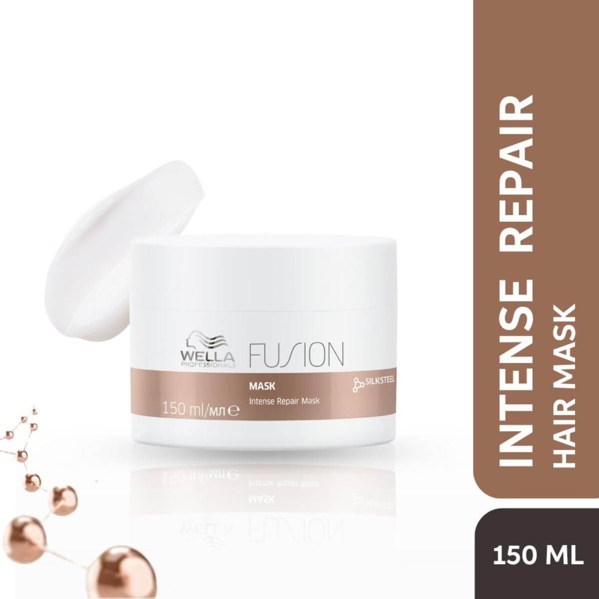 Wella Professionals Fusion Fresh Intense Repair Hair Mask | 150 Ml | Dry Damaged Hair Treatment | With Silk Amino Acids | To Strengthen Hair Against Breakage,1 Count