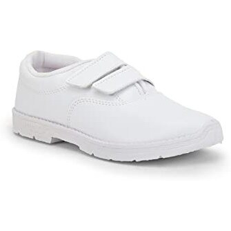 Liberty Kids S/Boy-V White School Shoes - 12C Uk