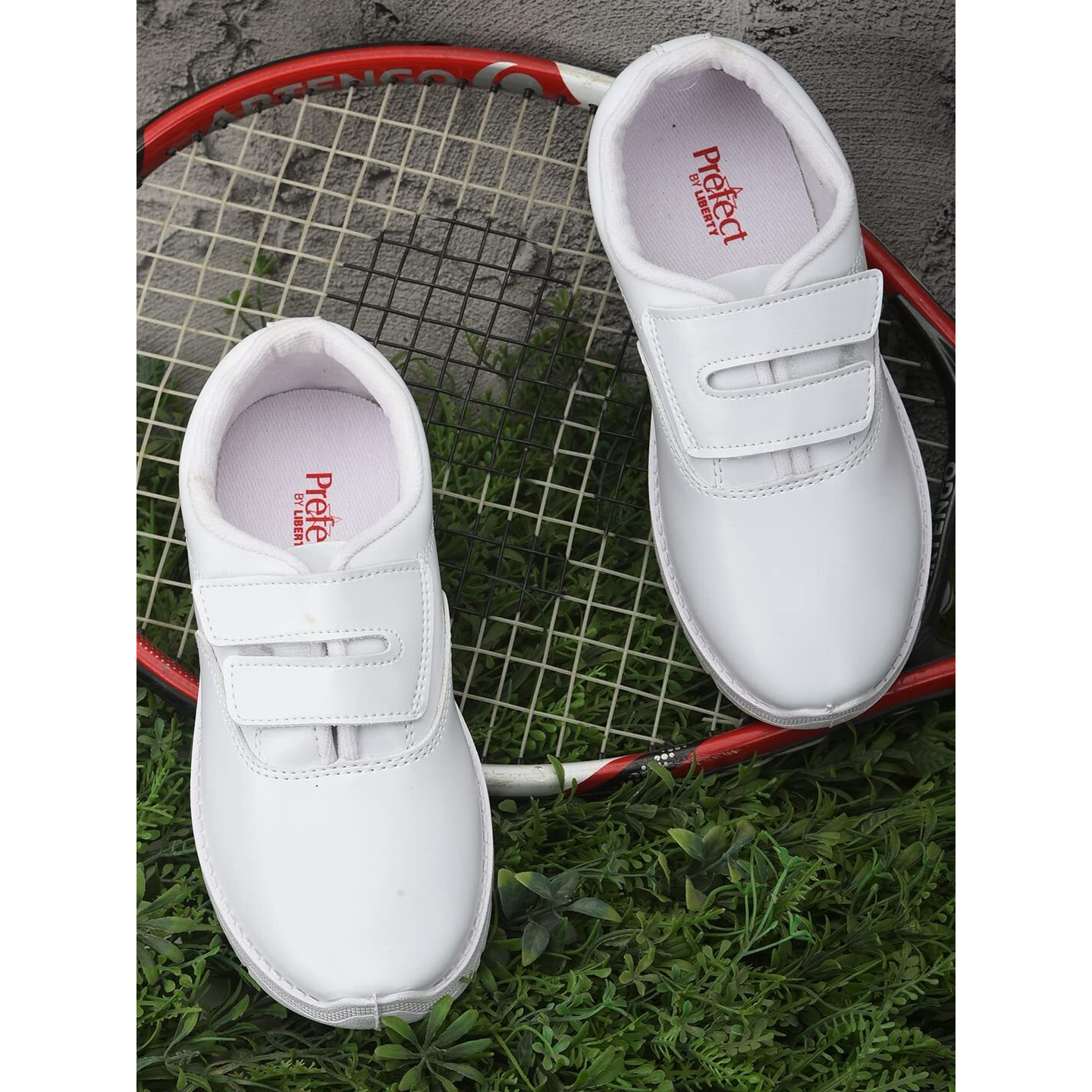 Liberty Kids S/Boy-V White School Shoes - 13C Uk