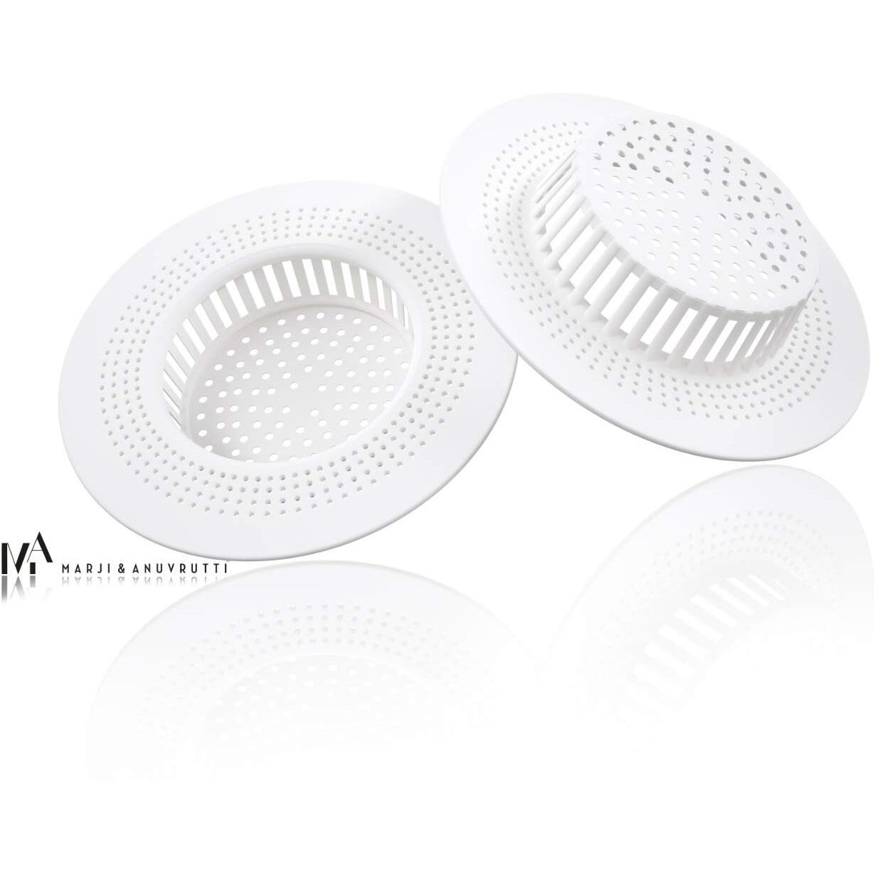 Marji&Anuvrutti Plastic Kitchen Strainer, Sink Jali, Sink Drain Filter Jali, Waste Coup (3), 11 Cm X 11 Cm