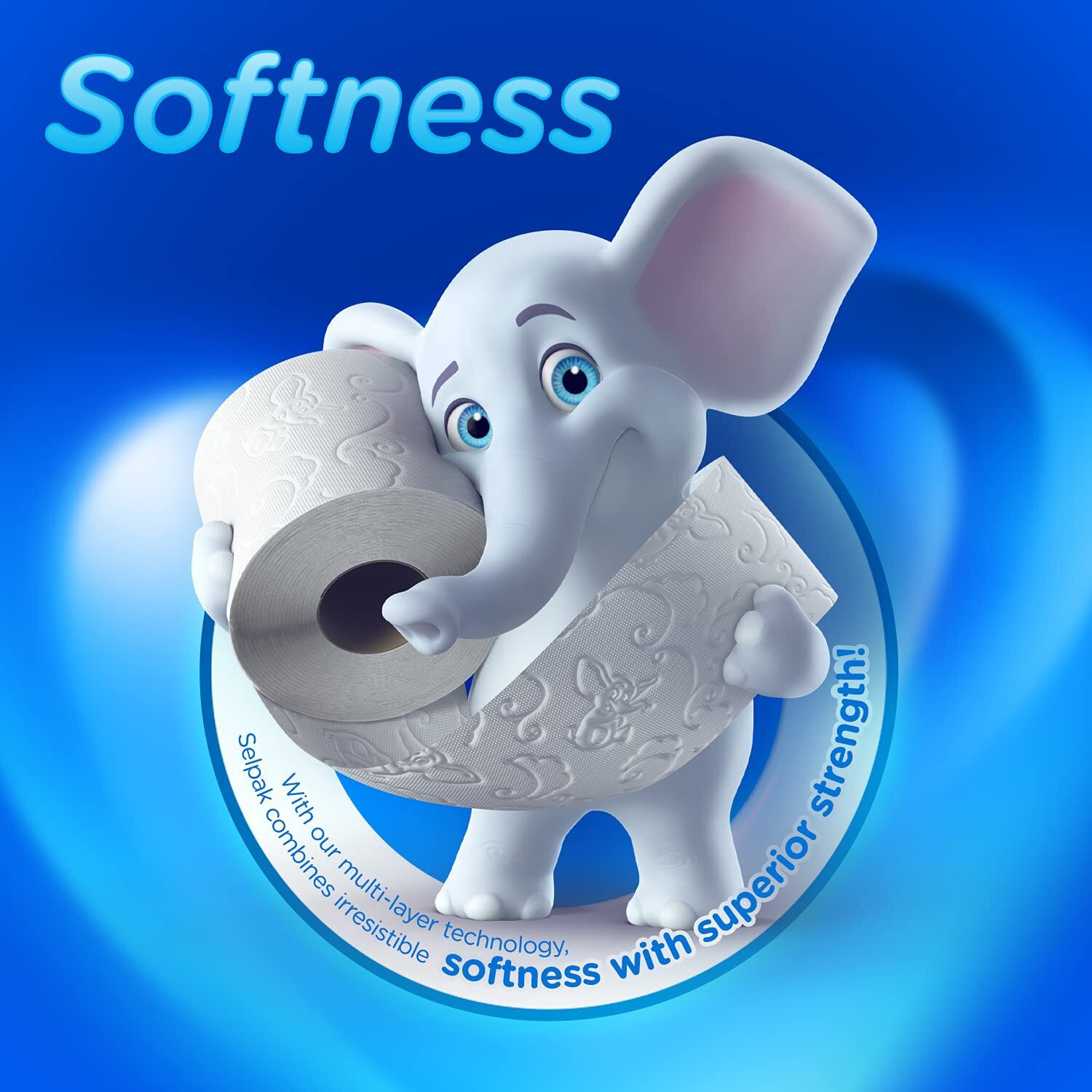 Selpak Toilet Paper Comfort, 12 Rolls