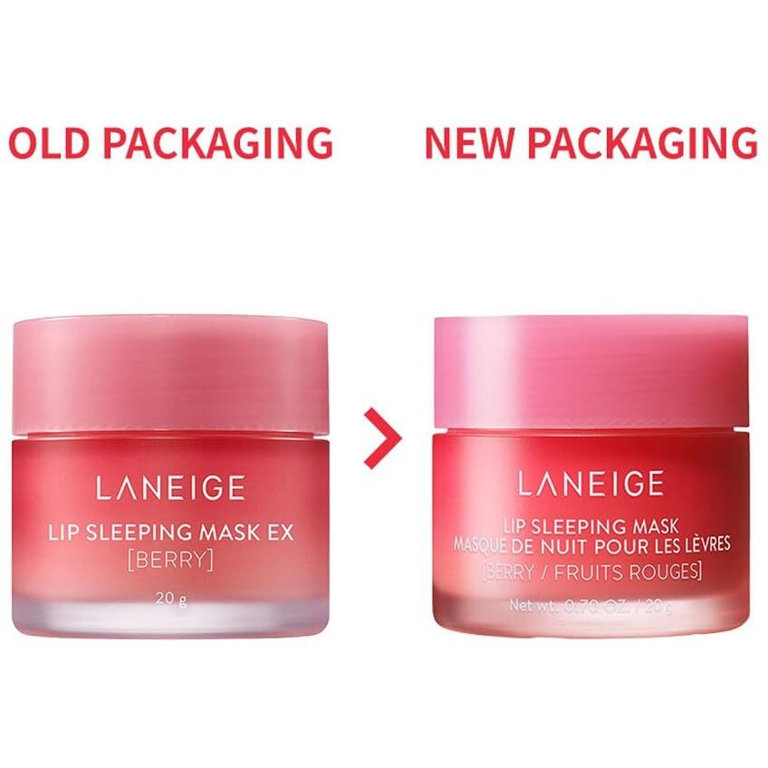 Laneige Lip Sleeping Mask_Ex | Moisturizing Lip Treatment With Vitamin C + Shea Butter For Soft Hydrated Lips | Overnight Repair | Lip Balm For Dry Chapped Lips | Lasting Hydration| Berry |20Gm