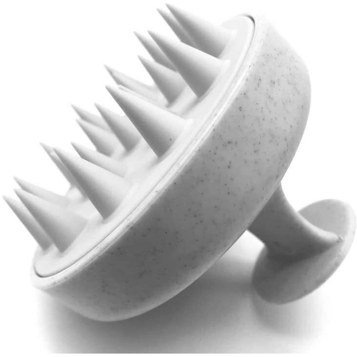Scalp Massager Shampoo Brush, Eco-Friendly Wheat Straw Body With Soft Silicon Bristles, Hair Scalp Scrubber, Scalp Exfoliator | Dandruff Removal, Prevents Hair Loss For Men, Women (Jw-35)