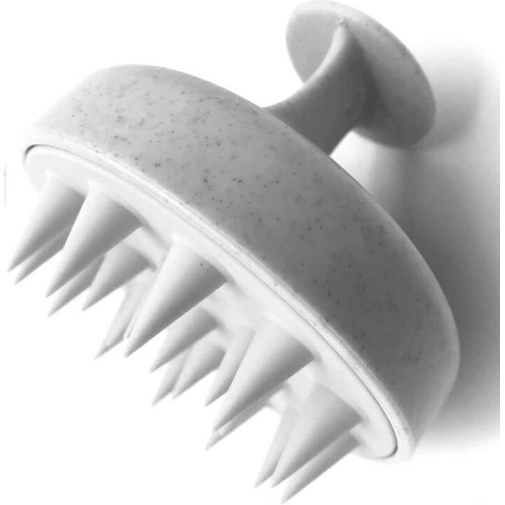 Scalp Massager Shampoo Brush, Eco-Friendly Wheat Straw Body With Soft Silicon Bristles, Hair Scalp Scrubber, Scalp Exfoliator | Dandruff Removal, Prevents Hair Loss For Men, Women (Jw-35)
