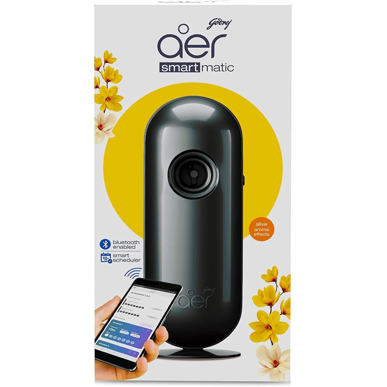 Godrej Aer Smart Matic Kit - Bluetooth Enabled Automatic Air Freshener Spray| Alive (225Ml)