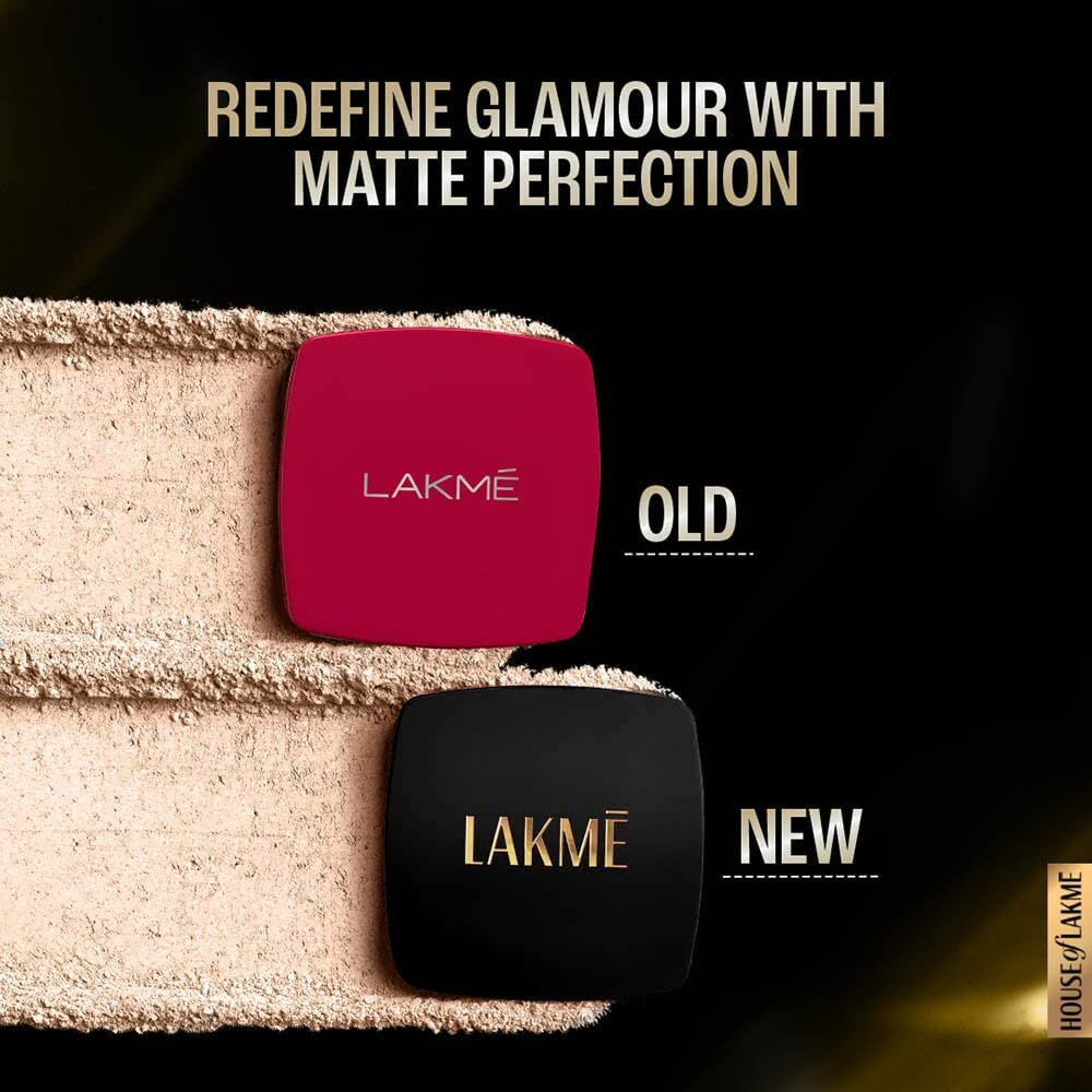 Lakm Forever Matte Compact For All Skin Types, Smooth Finish, Lasts For 12 Hrs, Natural Cinnamon, 9 Gram,Beige