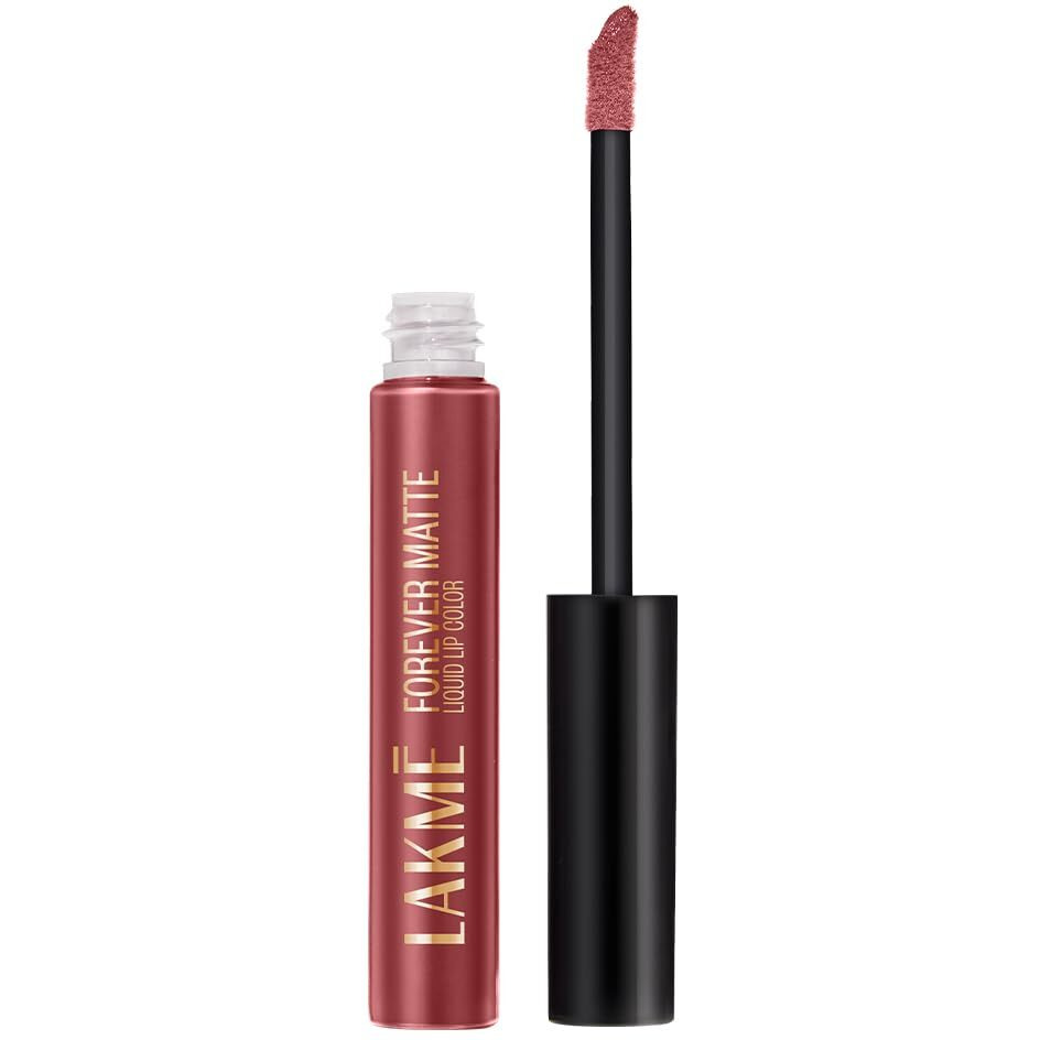 Lakm Forever Matte Liquid Lip, 16Hr Lipstick, Lightweight & Transferproof - Nude Charm 5.6Ml