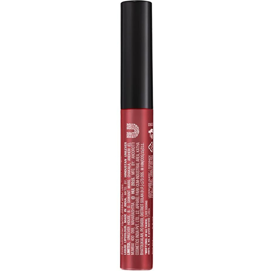Lakm Forever Matte Liquid Lip, 16Hr Lipstick, Lightweight & Transferproof - Nude Charm 5.6Ml
